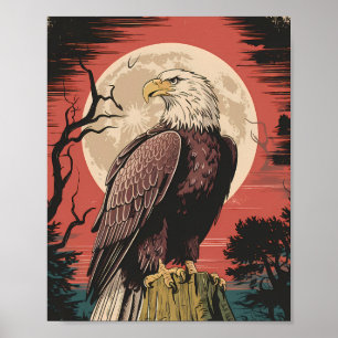 Eagle Vigilante del Bosque Poster