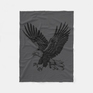 Eagle Vintage For Men Women Adults Youth Toddler K Fleece Blanket