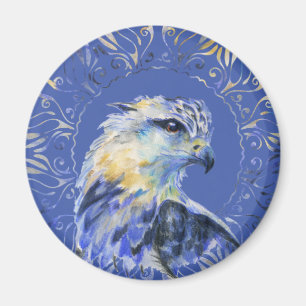 Eagle watercolor illustration magnet