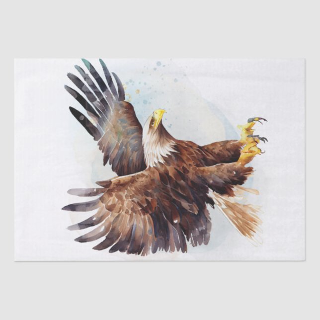 Eagle Watercolor Tissue Paper (Front)