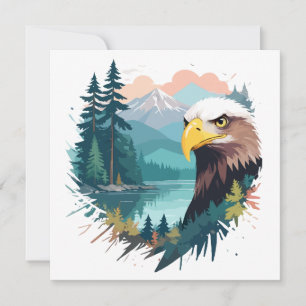 Eagle Wildlife Animal Nature Outdoors Wilderness Card