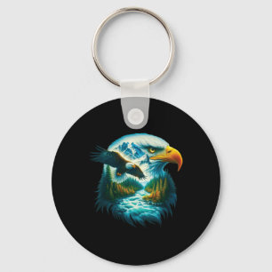 Eagle Wildlife Hiking Nature Outdoor Mountains For Key Ring