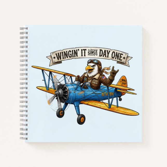 Eagle Winging It Notebook (Front)