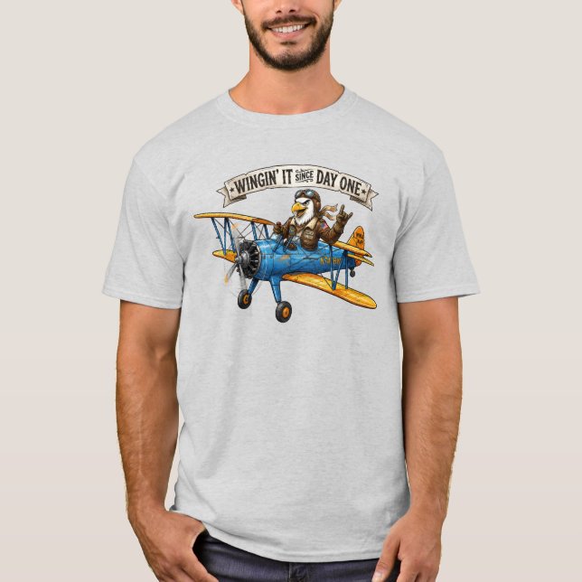 Eagle Winging It T-Shirt (Front)
