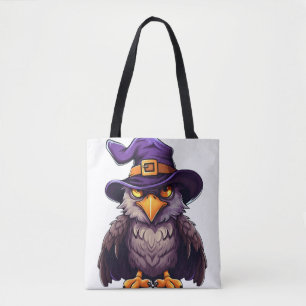 Eagle Witch Hat Funny Halloween Costume for Kids Tote Bag