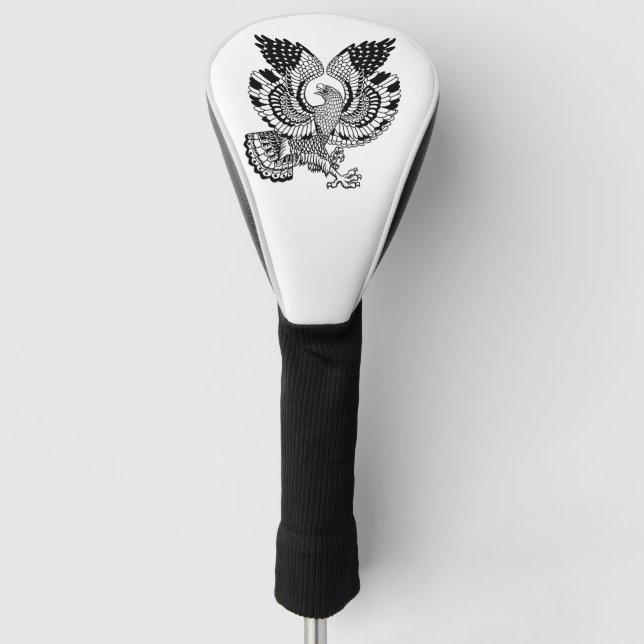 Eagle with American flag colour Golf Head Cover (Front)