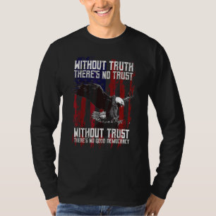 Eagle With American Flag T-Shirt