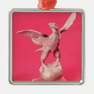 Eagle with spread wings on a ball metal tree decoration