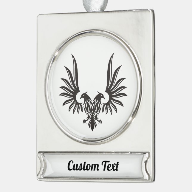 Eagle with two Heads Banner Ornament (Left)