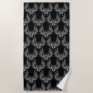 Eagle with two heads beach towel