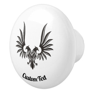 Eagle with two Heads Ceramic Knob