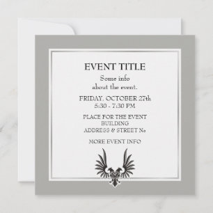 Eagle with two heads invitation