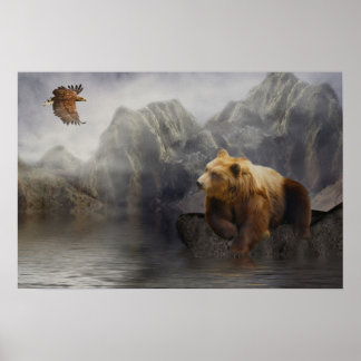 Eaglebear Mtn. -Eagle, Bear Poster