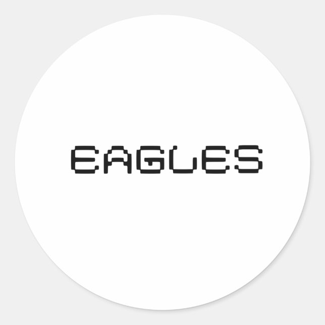 Eagles Classic Round Sticker (Front)