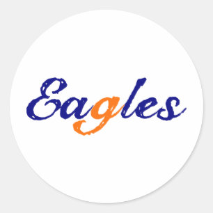 Eagles Classic Round Sticker