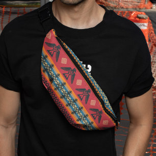 Eagles Ethnic Pattern On Native American Style Bum Bags