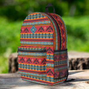Eagles Ethnic Pattern On Native American Style Printed Backpack