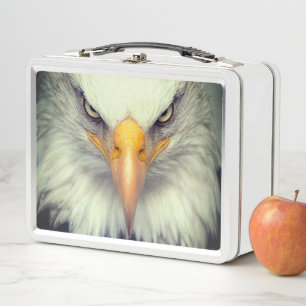 Eagle's Face Metal Lunch Box