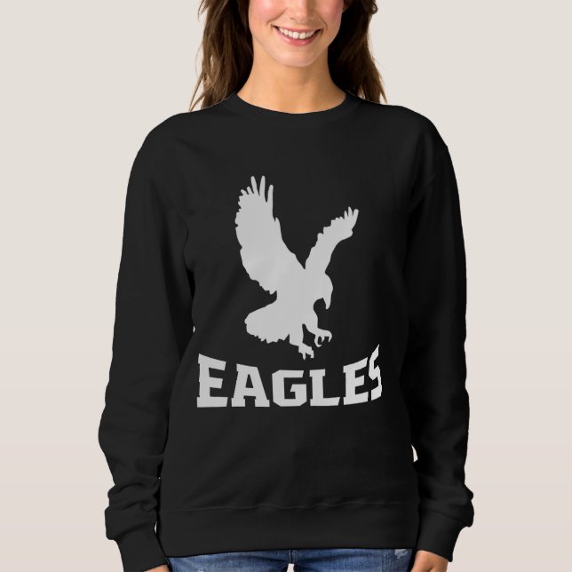 Eagles Flying Bird Inspirational Design 1 Sweatshirt (Front)