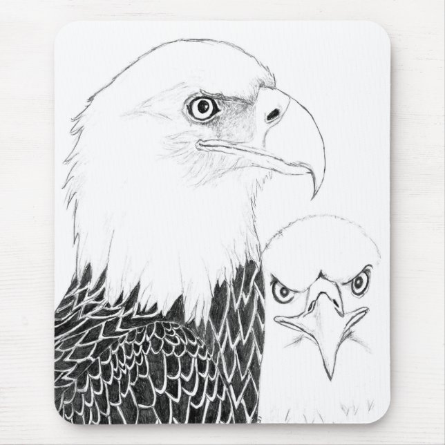 EAGLES HARRIET + M15 A PORTRAIT OF LOVE MOUSE PAD (Front)