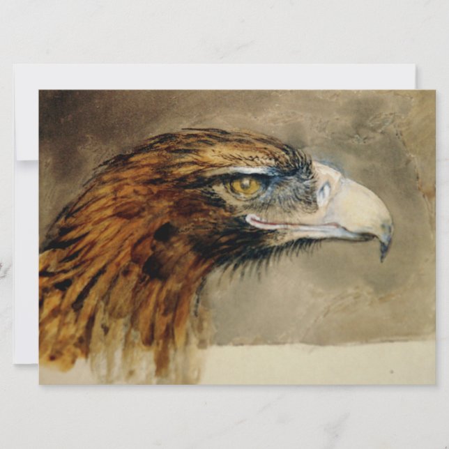 Eagle's Head (by John Ruskin) Card (Front)