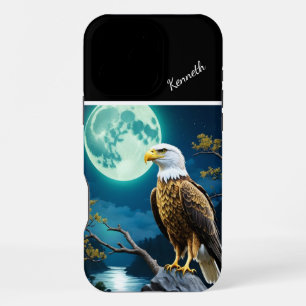 Eagle's Moonlit Vigil iPhone 16 Pro Max Case