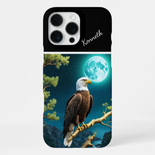 Eagle's Moonlit Vigil iPhone 16 Pro Max Case