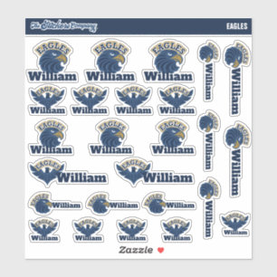 Eagles Personalised Name Labels School Stickers