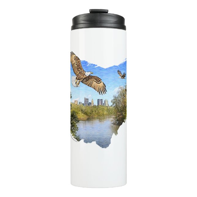 Eagles Scioto River Columbus Ohio Thermal Tumbler (Front)