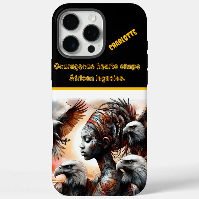 Eagles soar in a vibrant warrior's land Case-Mate iPhone case (Back)