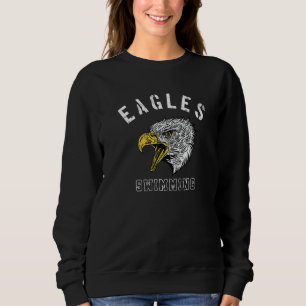 Eagles Swimming School Spirit Team Mascot Game Nig Sweatshirt