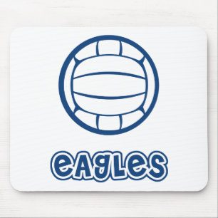 Eagles Volleyball Blue Mouse Pad
