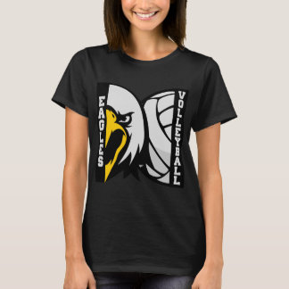 Eagles Volleyball Mascot Logo     T-Shirt