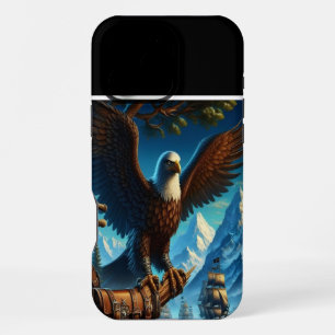 Eagle's Watch Over Distant Ships iPhone 16 Pro Max Case