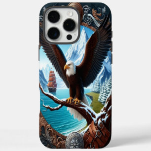 Eagle's Watch Over Winter Seas iPhone 16 Pro Max Case