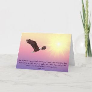 Eagle's Wings Inspirational Card