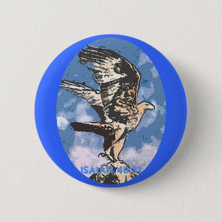 Eagles Wings - Isaiah 40:31 6 Cm Round Badge