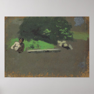 Eakins - Study For The Swimming Hole Poster