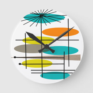 Eames Era Inspired gifts Round Clock
