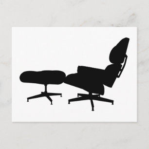 Eames Lounge Chair & Ottoman Postcard