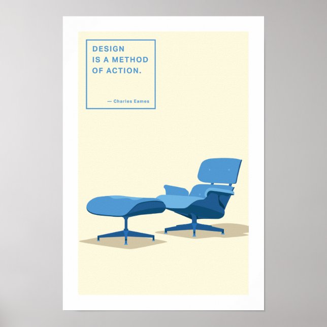 Eames Lounge Chair Print (Front)