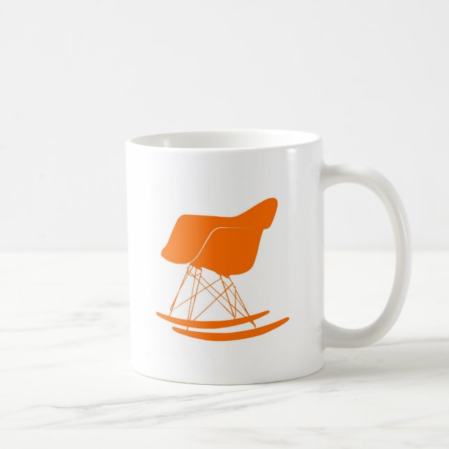 Eames rocker chair in orange coffee mug (Right)