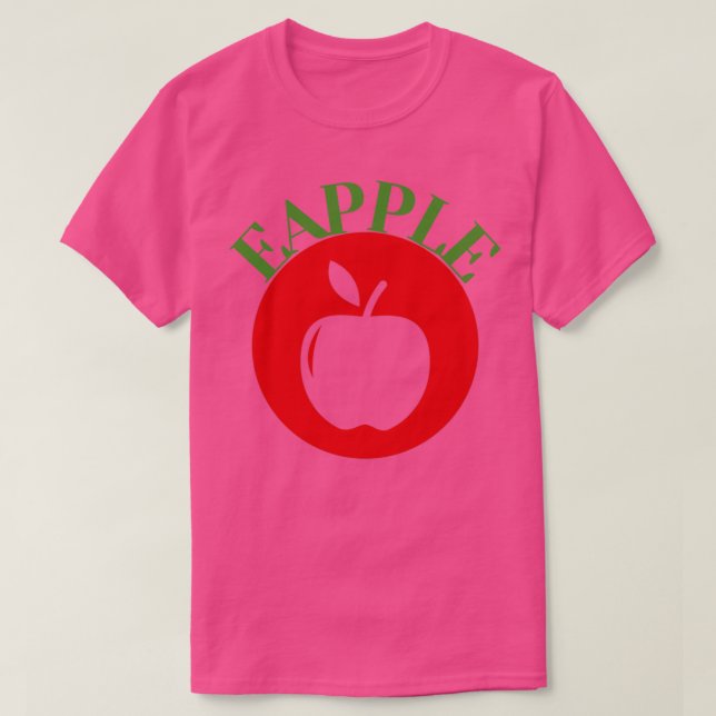 Eapple eapple vegetarian funny design 14 T-Shirt (Design Front)