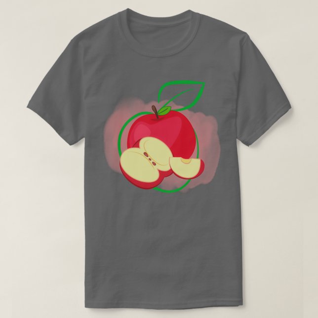 Eapple Funny Apple Vintage Gift Classic TShirt (Design Front)