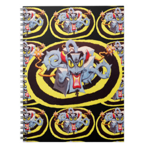 Ear Assaulting Wicked Mad Devil Sound System Spiral Notebook