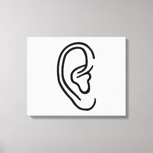 Ear Canvas Print