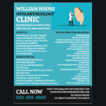 Ear Doctor, Otolaryngologist Otolaryngology Clinic Flyer<br><div class="desc">Ear Doctor,  Otolaryngologist Otolaryngology Clinic Advertising Flyers By The Business Card Store.</div>
