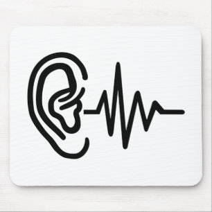 Ear frequency mouse pad