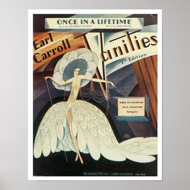 Earl Carroll Vanities Songbook Cover Poster (Front)
