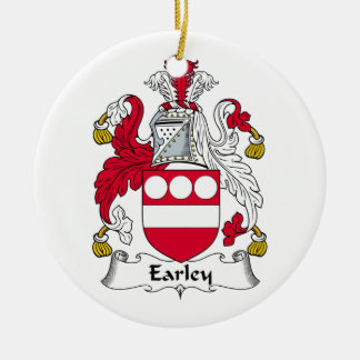 Earley Family Crest Ceramic Tree Decoration